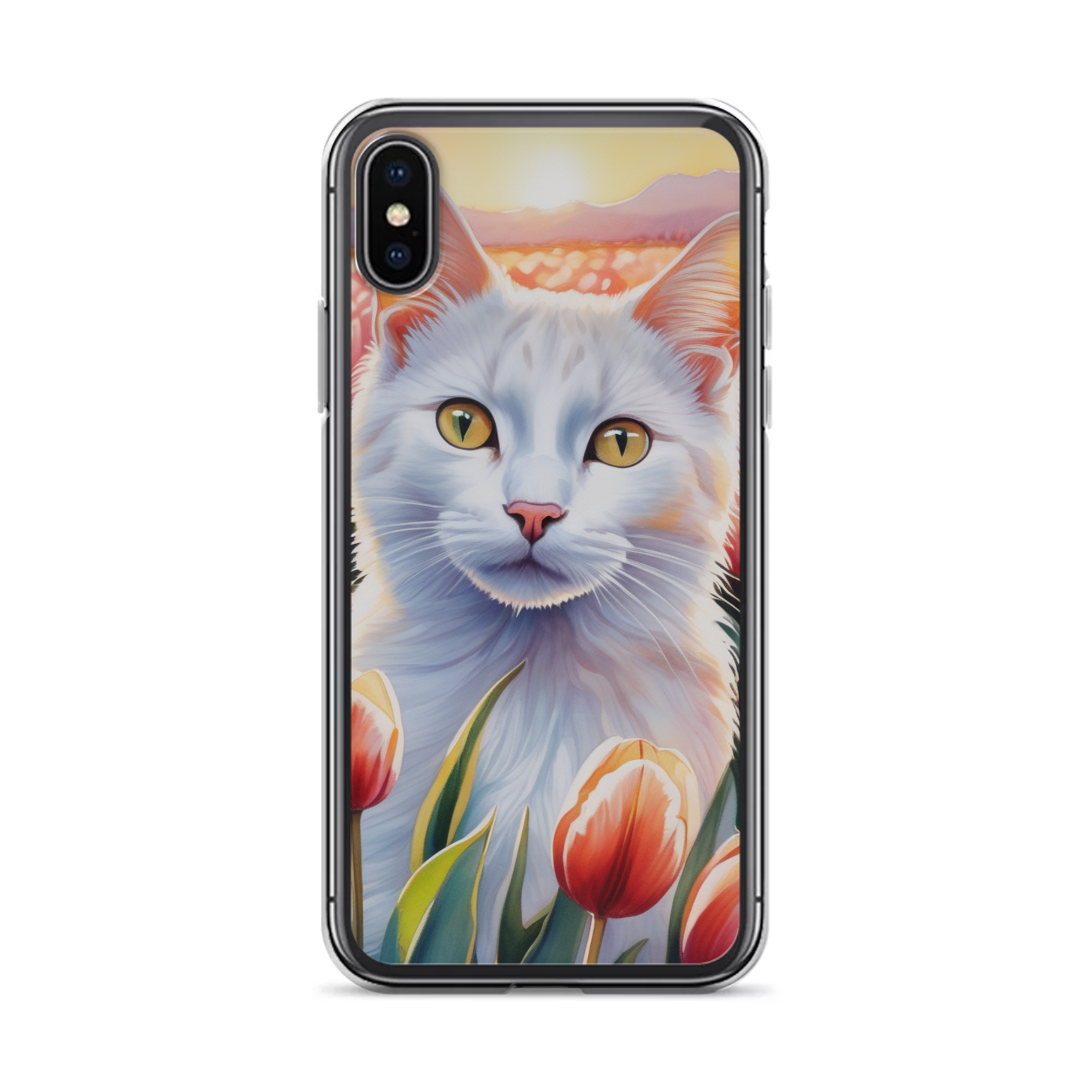 PugMug Custom White Companion Cat iPhone Case