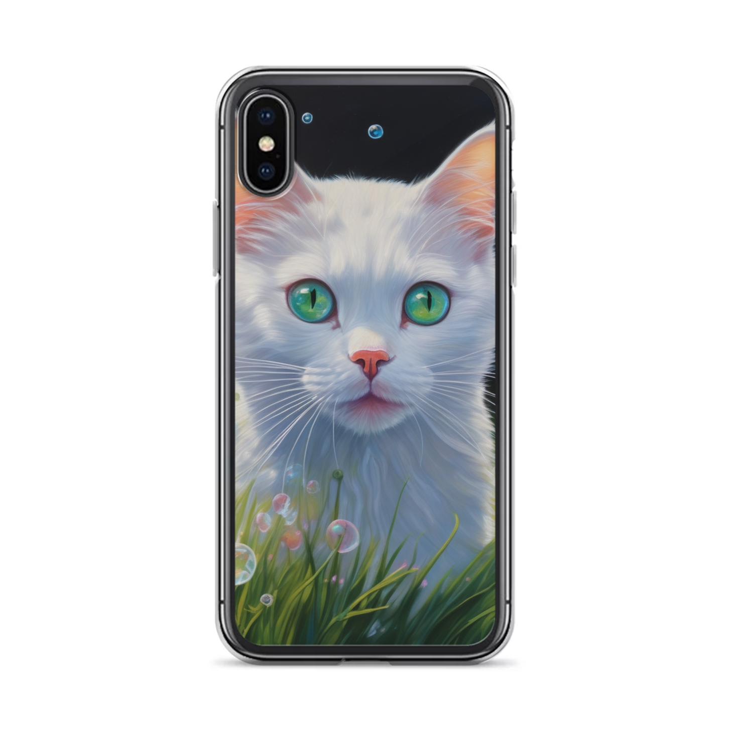 PugMug Custom White Companion Cat iPhone Case