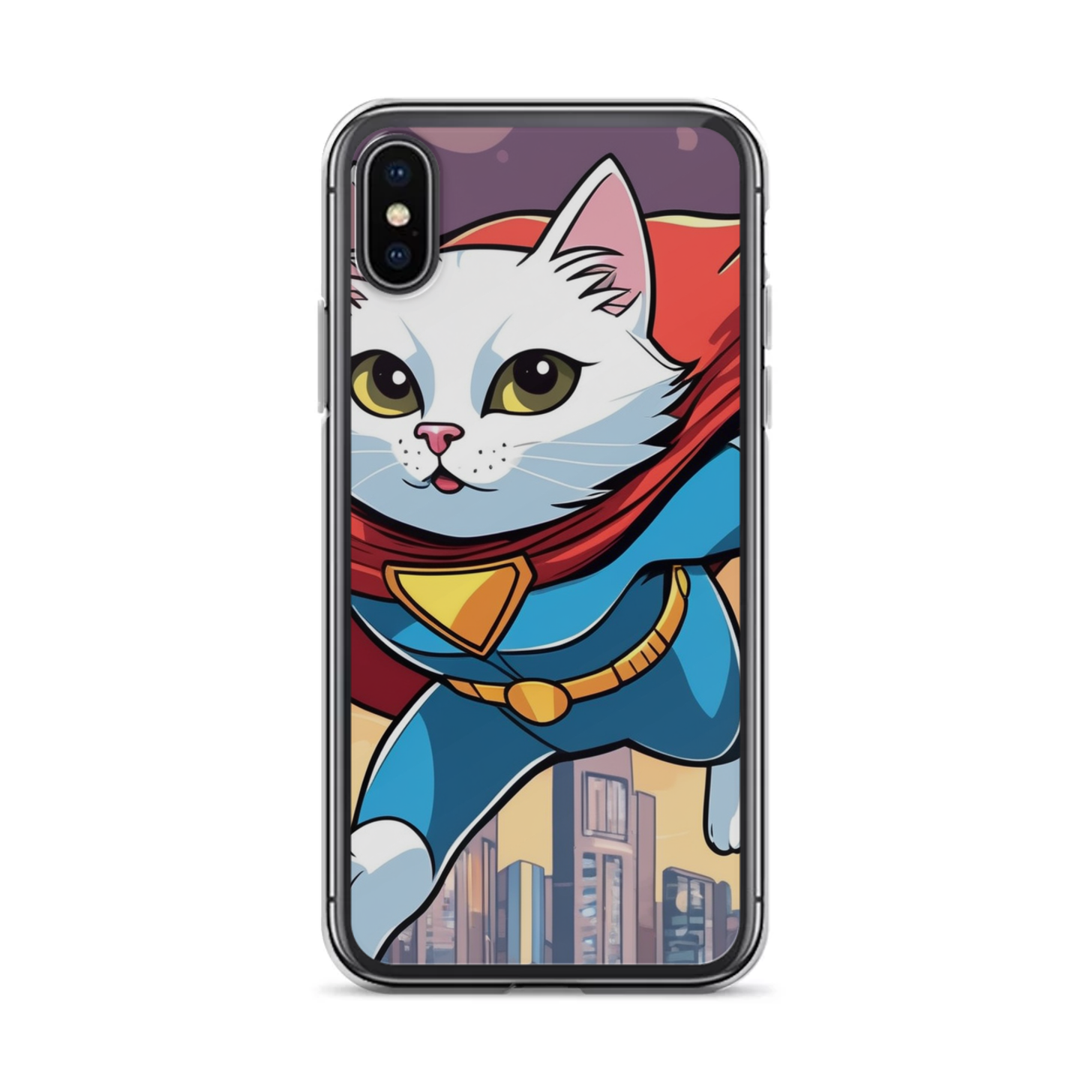 PugMug Custom White Companion Cat iPhone Case