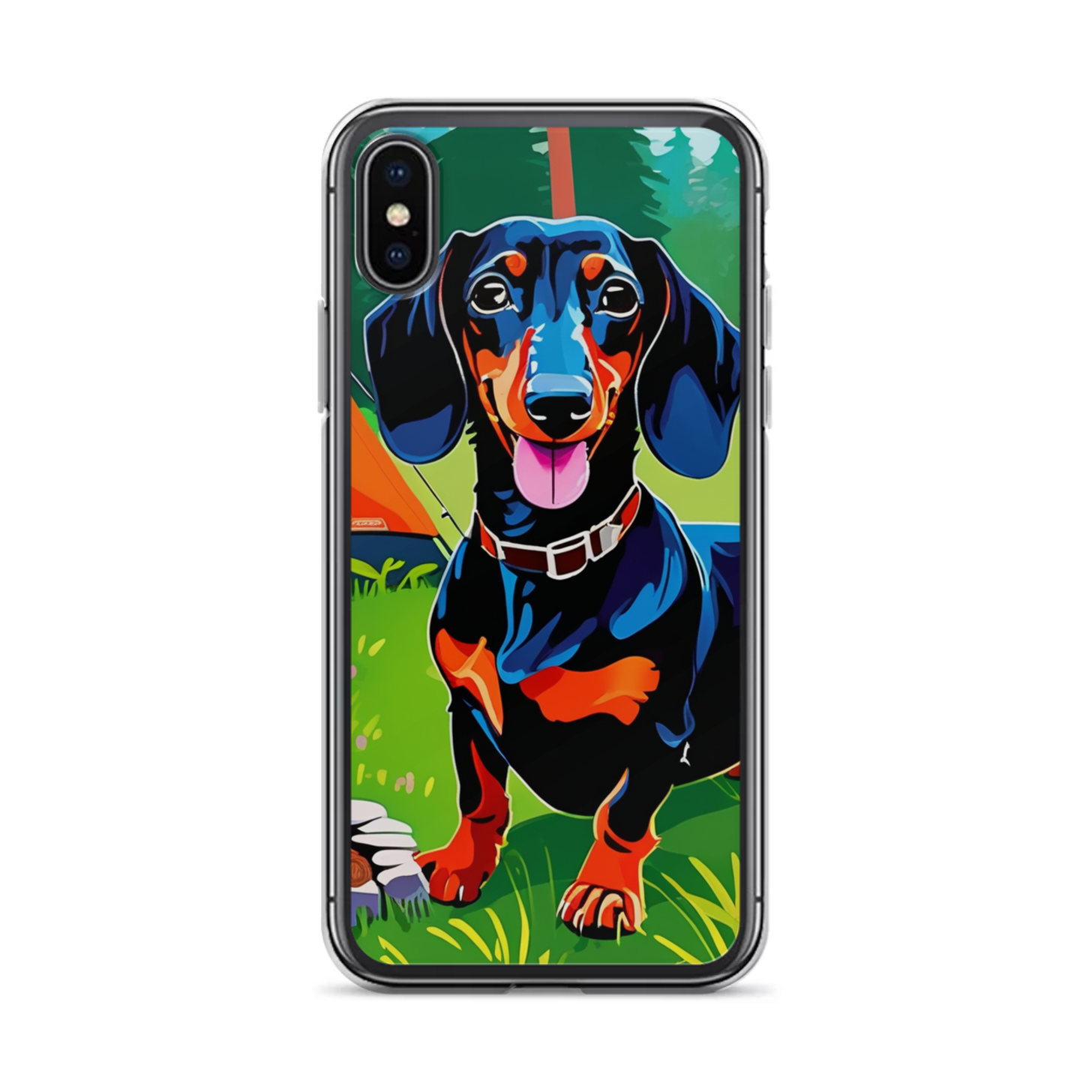 PugMug Custom Black Dachshund iPhone Case