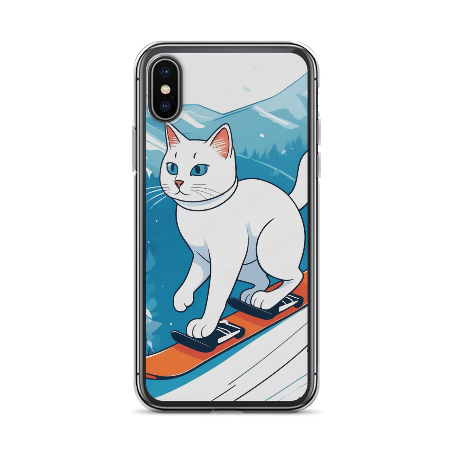 PugMug Custom White Companion Cat iPhone Case