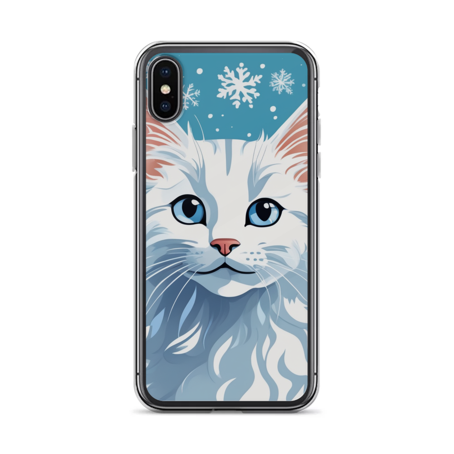 PugMug Custom White Companion Cat iPhone Case
