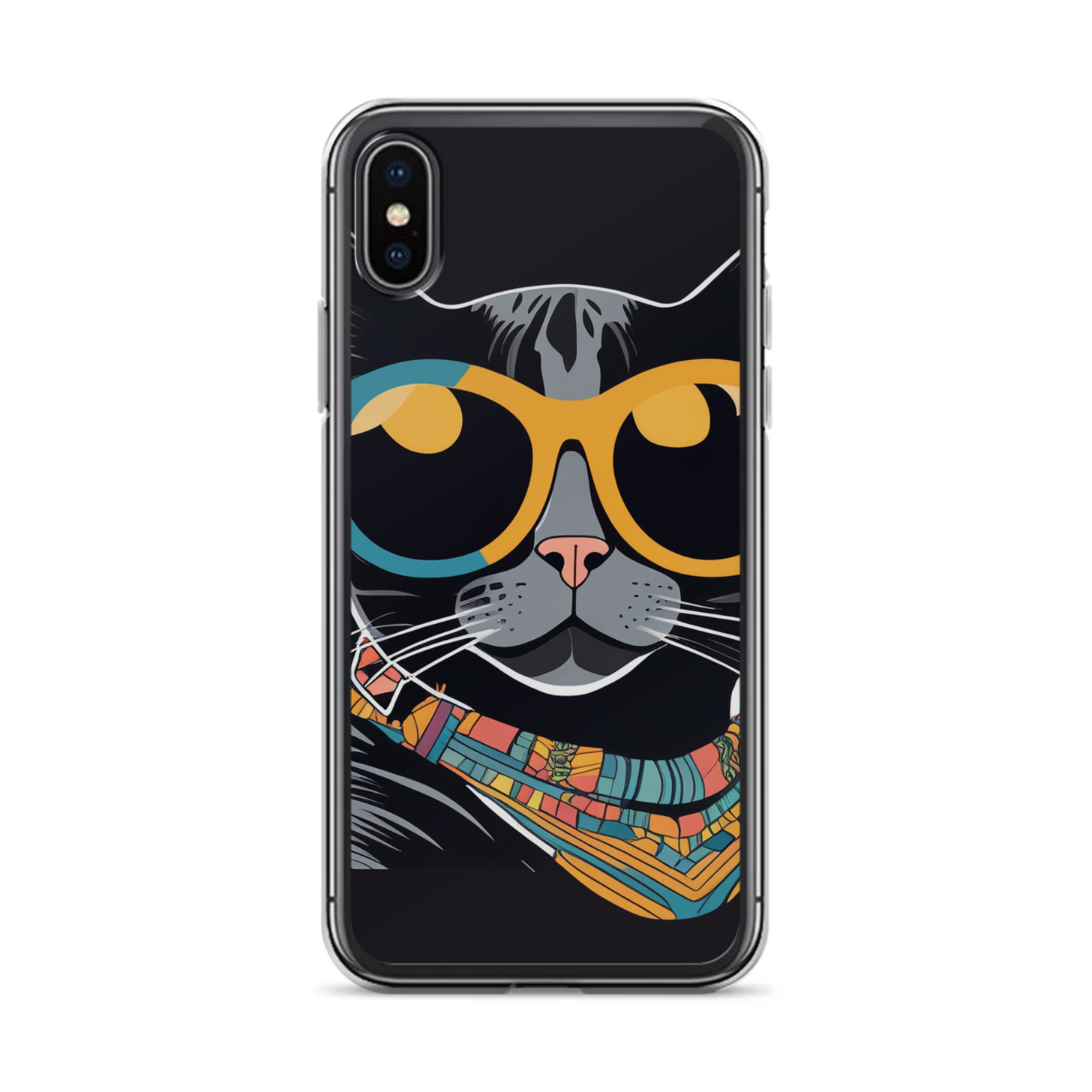 PugMug Custom Black American Shorthair Cat iPhone Case