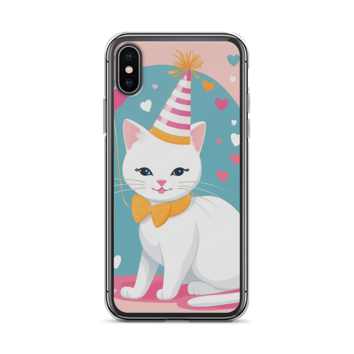 PugMug Custom White Companion Cat iPhone Case