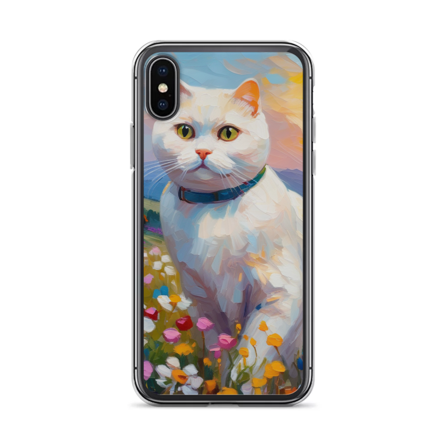 PugMug Custom White Scottish Fold Cat iPhone Case