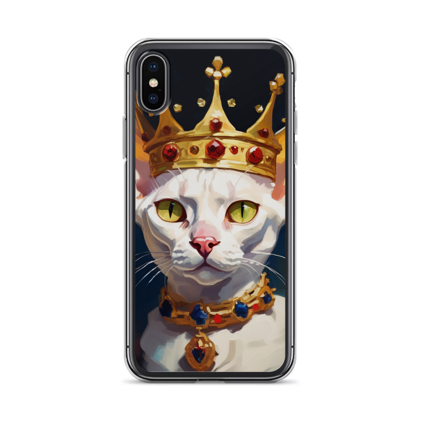 PugMug Custom White Devon Rex Cat iPhone Case