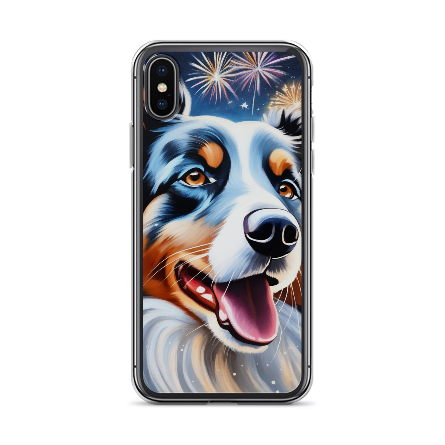 PugMug Custom Blue Merle Border Collie iPhone Case