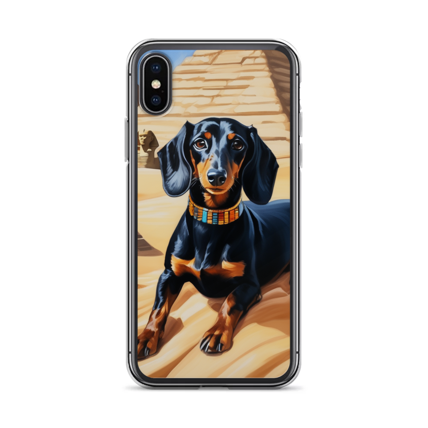 PugMug Custom Black Dachshund iPhone Case