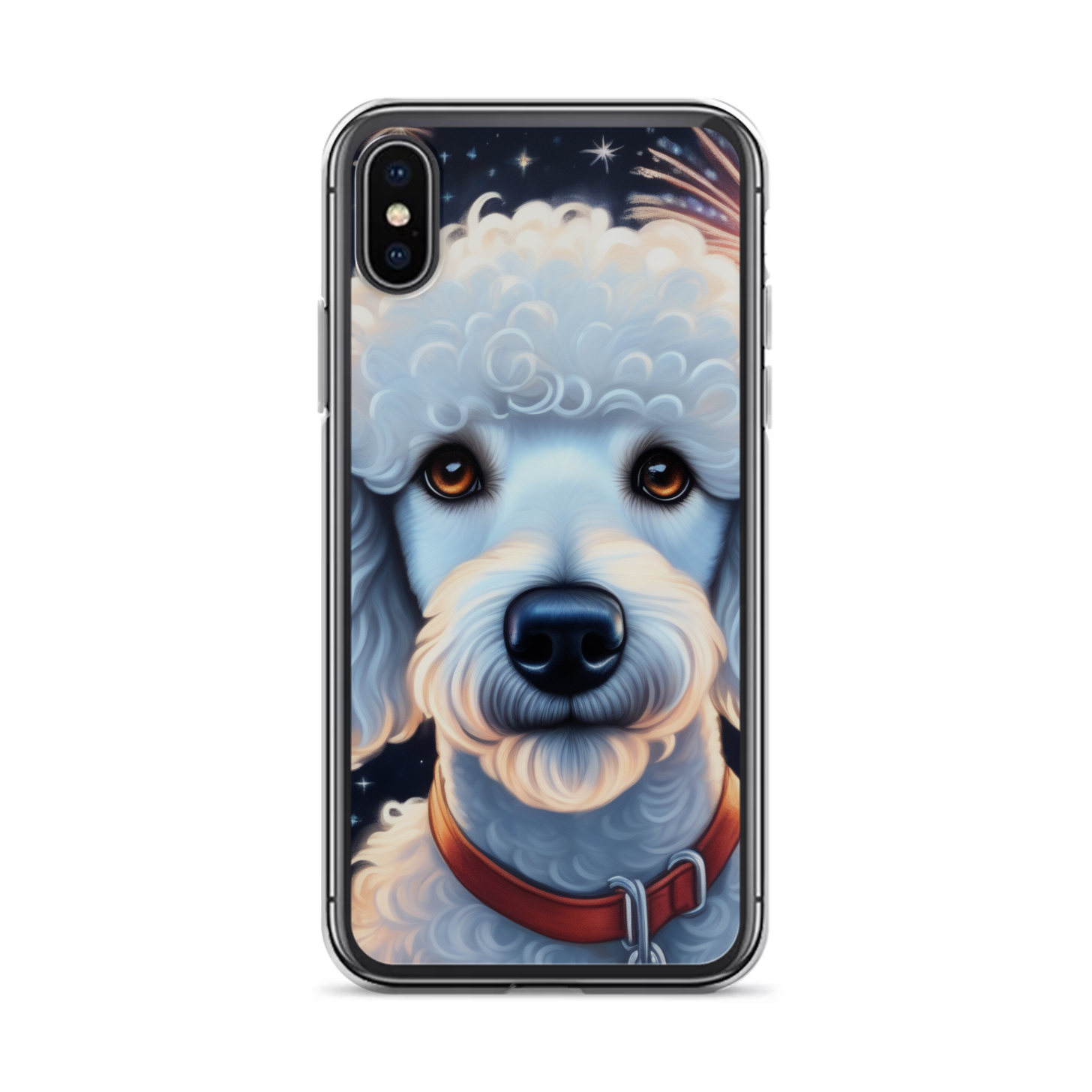 PugMug Custom White Poodle iPhone Case