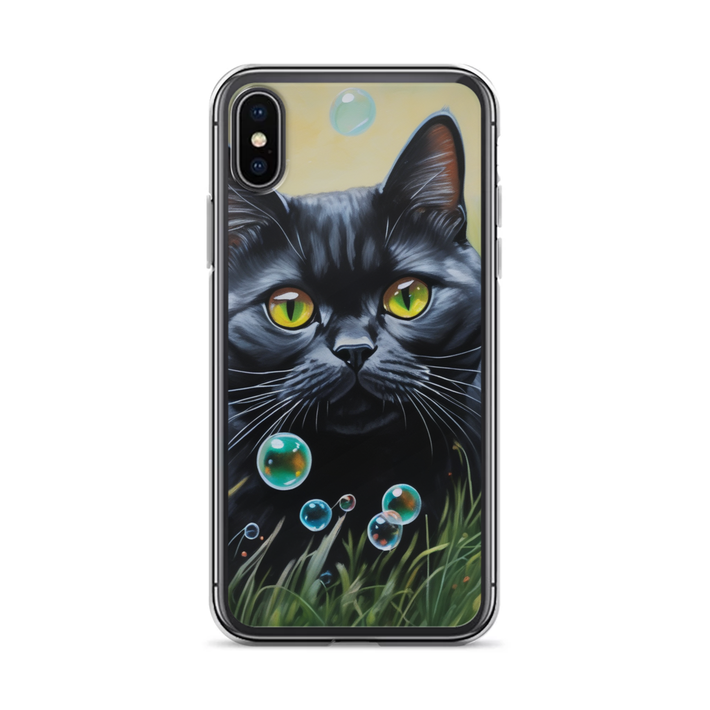 PugMug Custom Black British Shorthair Cat iPhone Case