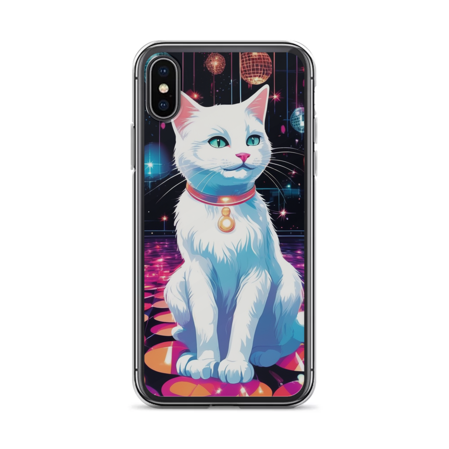 PugMug Custom White Companion Cat iPhone Case