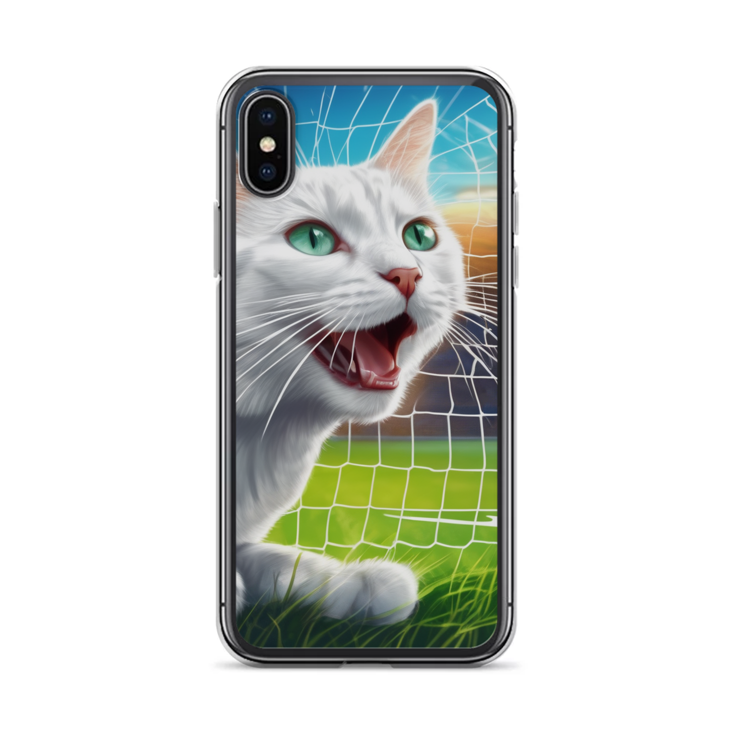 PugMug Custom White Companion Cat iPhone Case