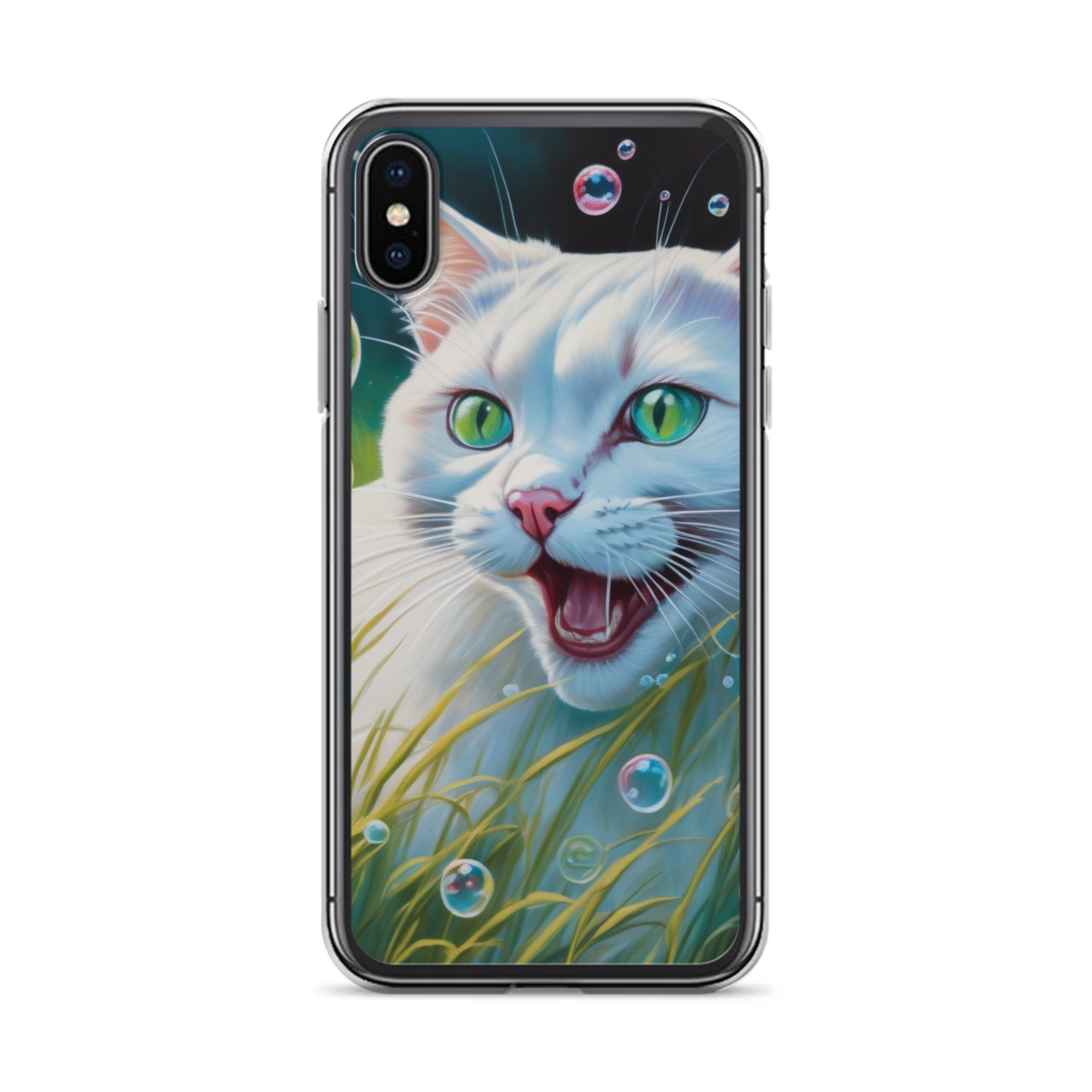 PugMug Custom White Exotic Cat iPhone Case