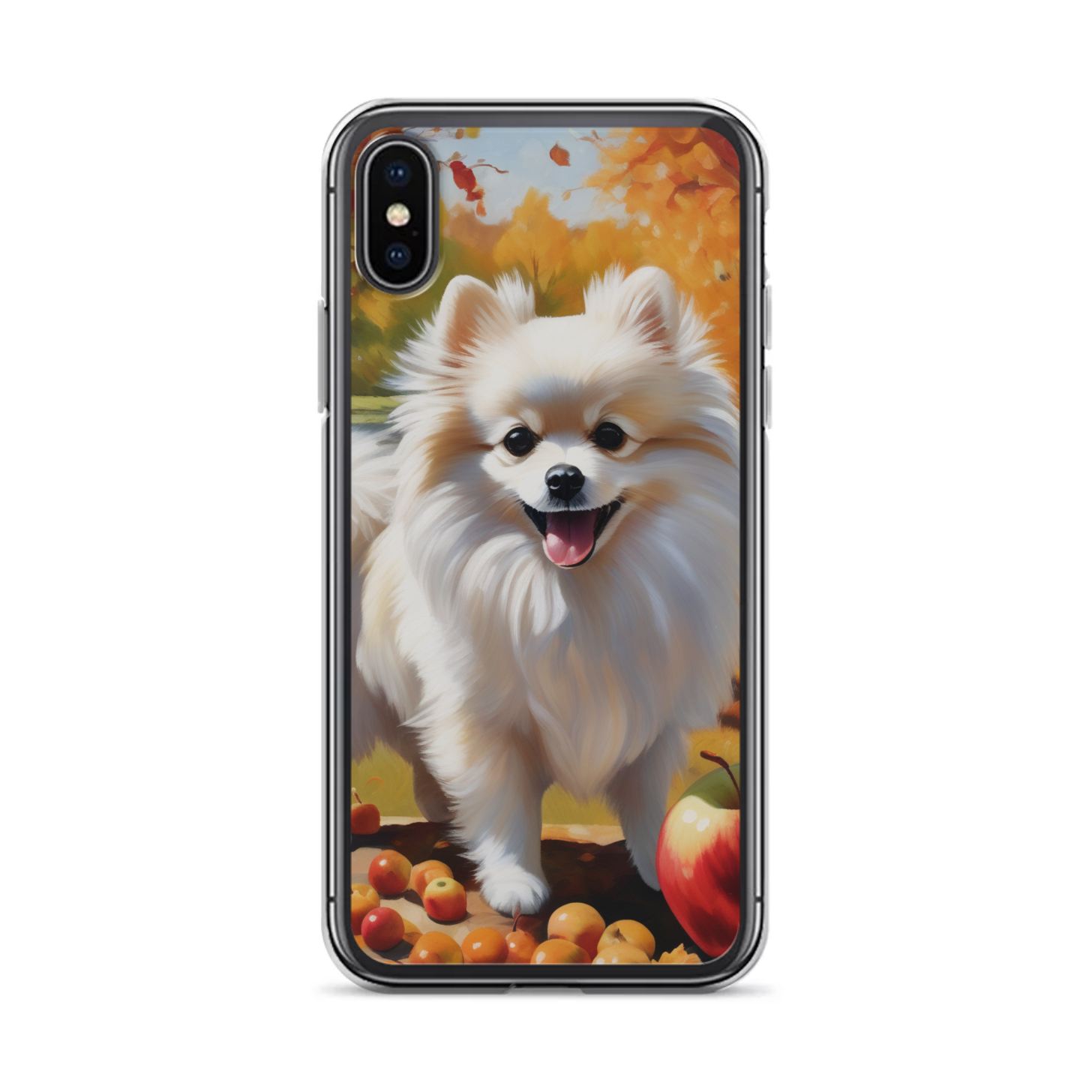 PugMug Custom White Pomeranian iPhone Case