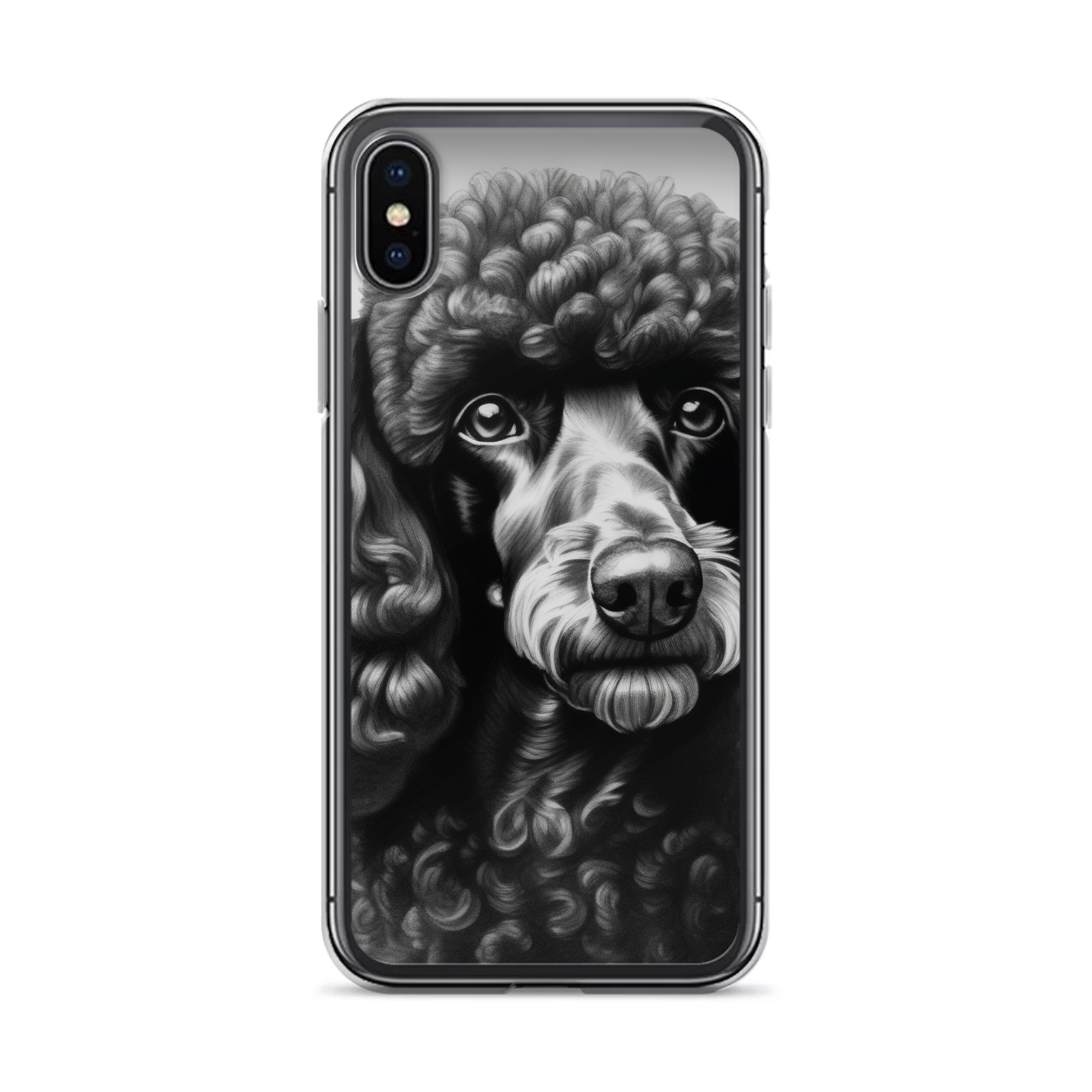 PugMug Custom Black Poodle iPhone Case