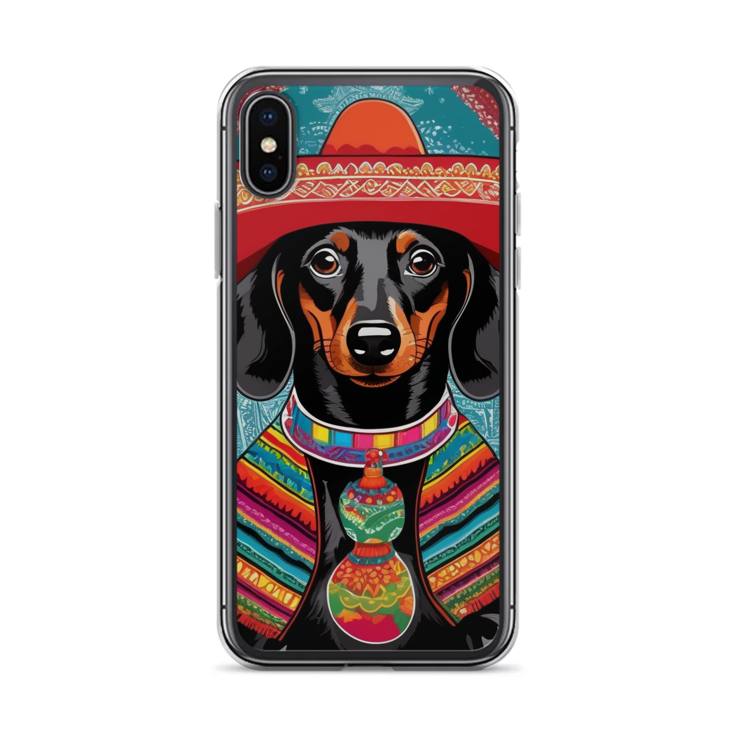 PugMug Custom Black Dachshund iPhone Case