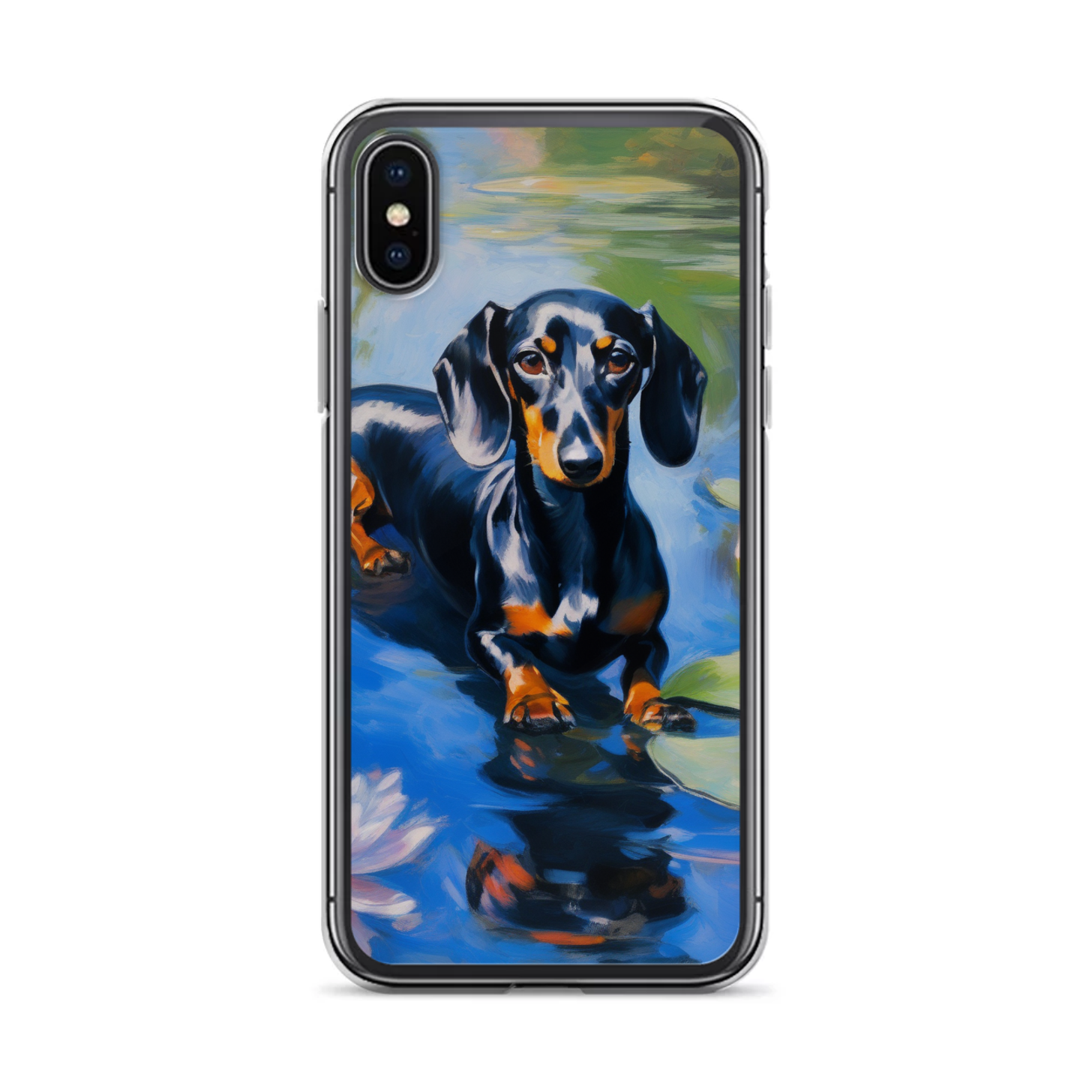 PugMug Custom Black Dachshund iPhone Case