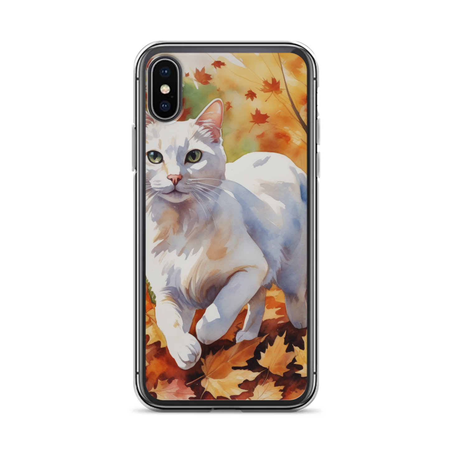 PugMug Custom White Companion Cat iPhone Case