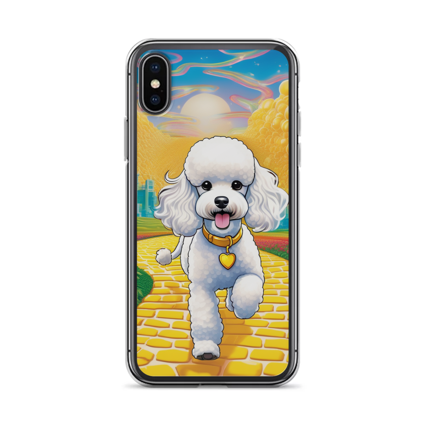 PugMug Custom White Poodle iPhone Case