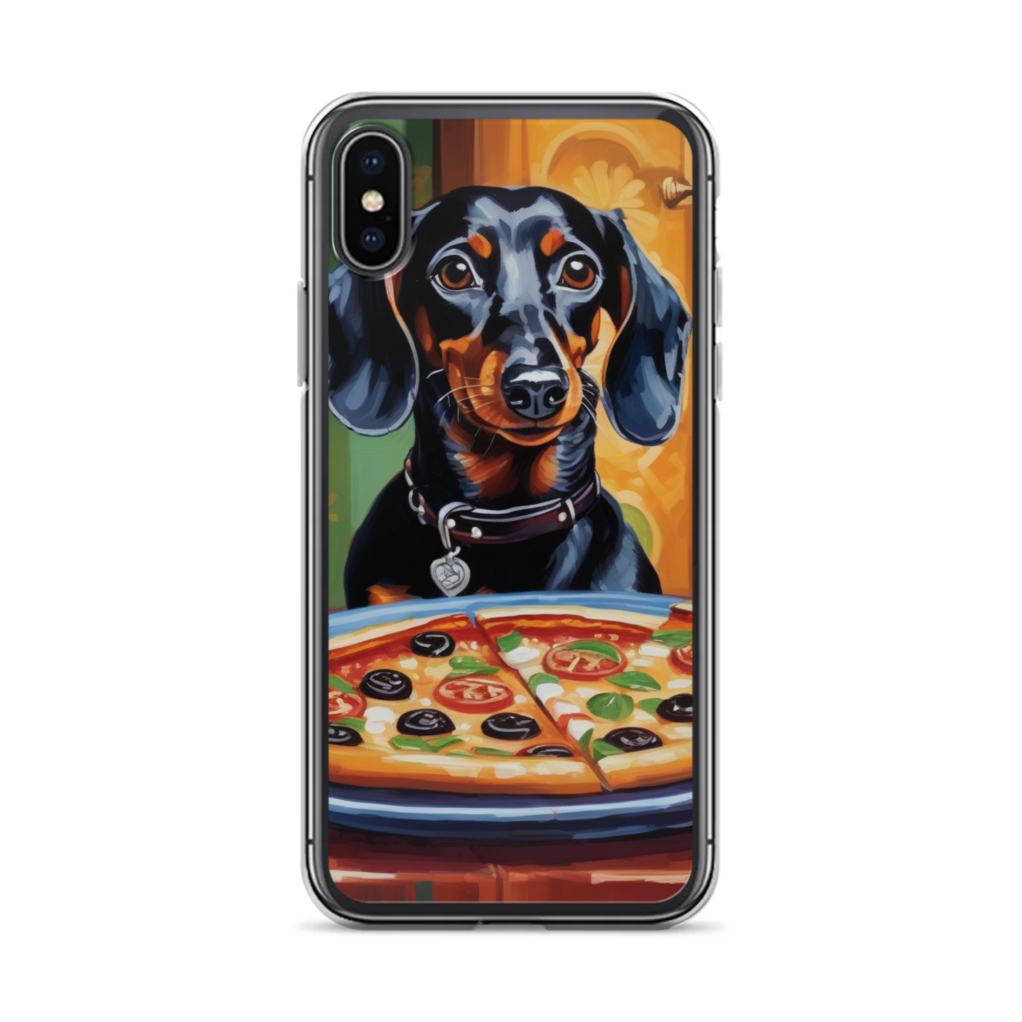 PugMug Custom Black Dachshund iPhone Case