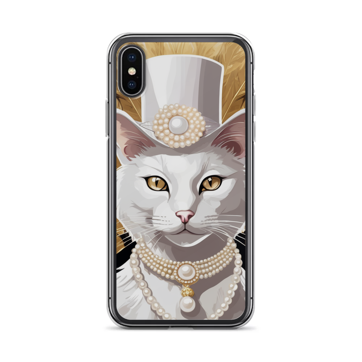 PugMug Custom White Companion Cat iPhone Case