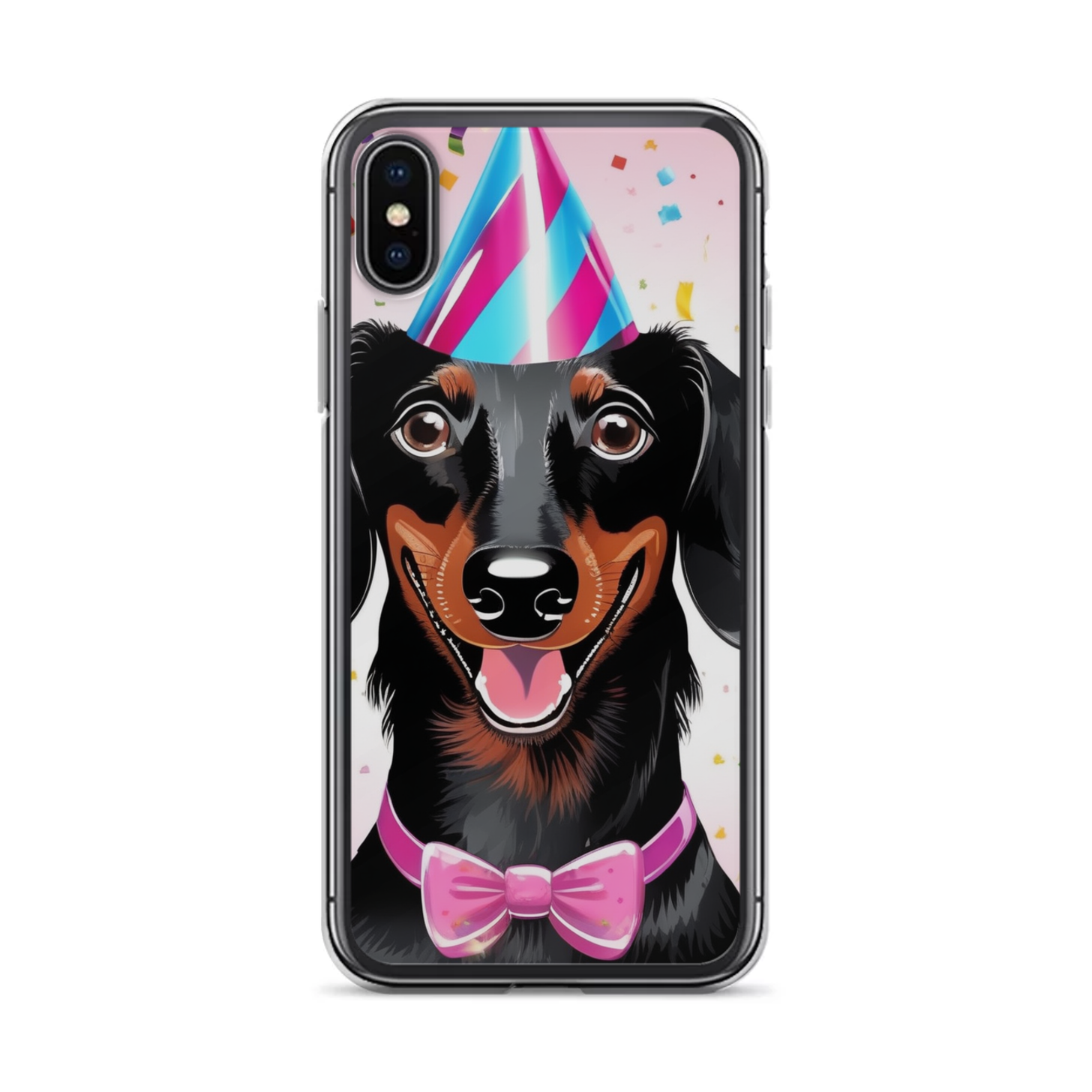 PugMug Custom Black Dachshund iPhone Case