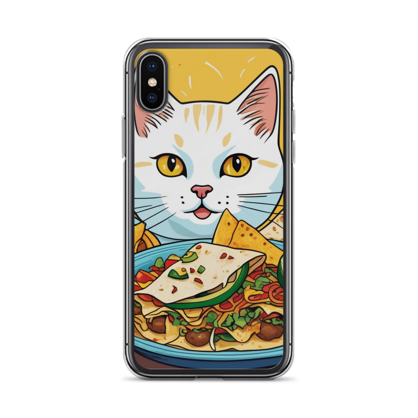 PugMug Custom White Companion Cat iPhone Case