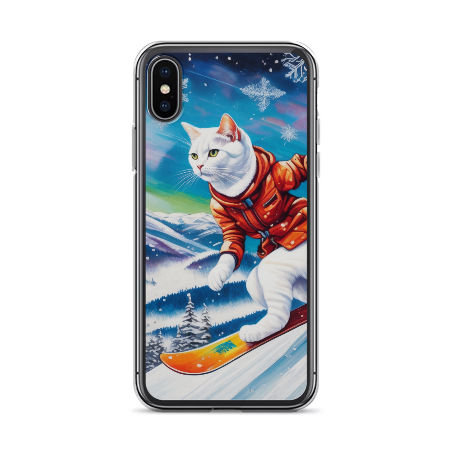 PugMug Custom White Companion Cat iPhone Case