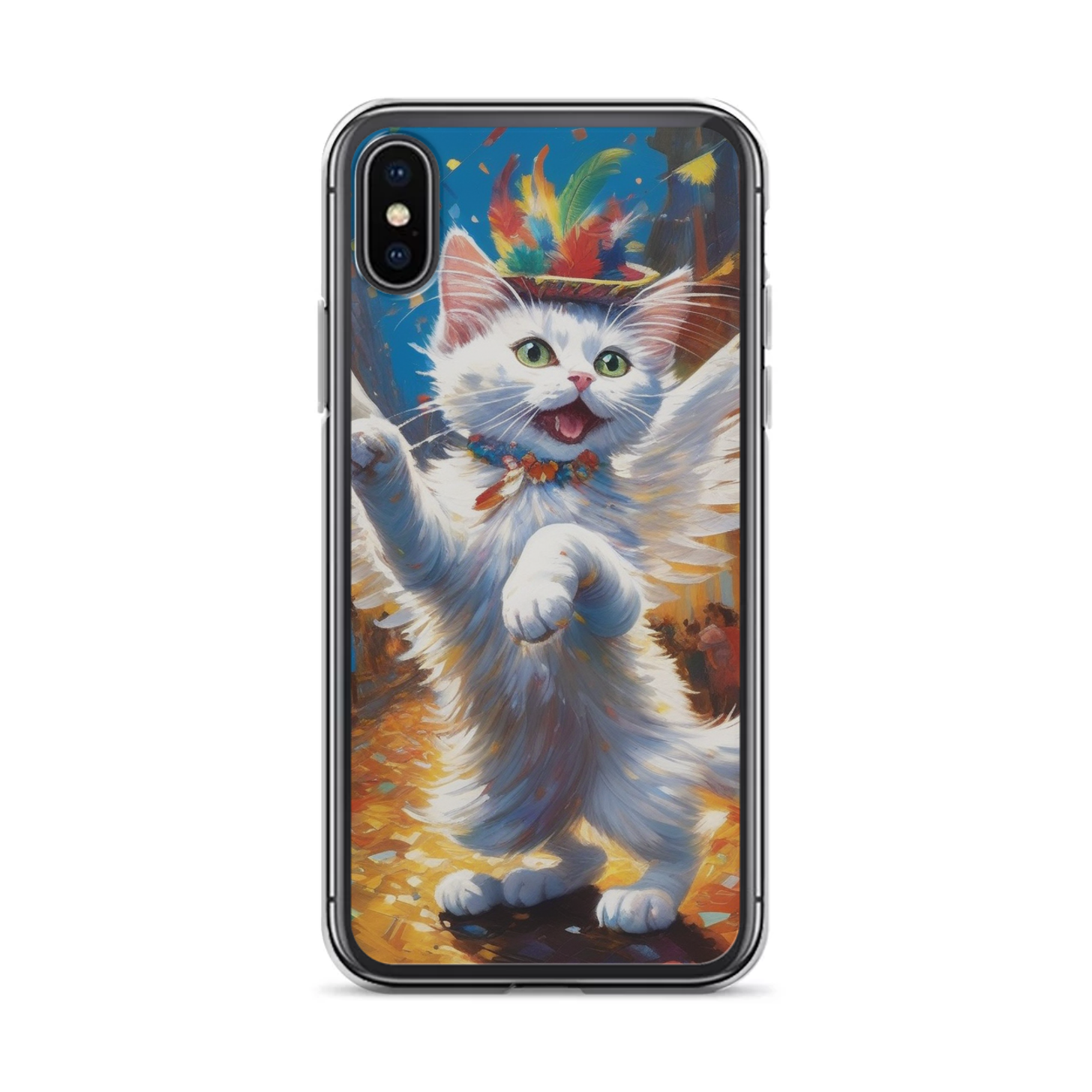 PugMug Custom White Companion Cat iPhone Case