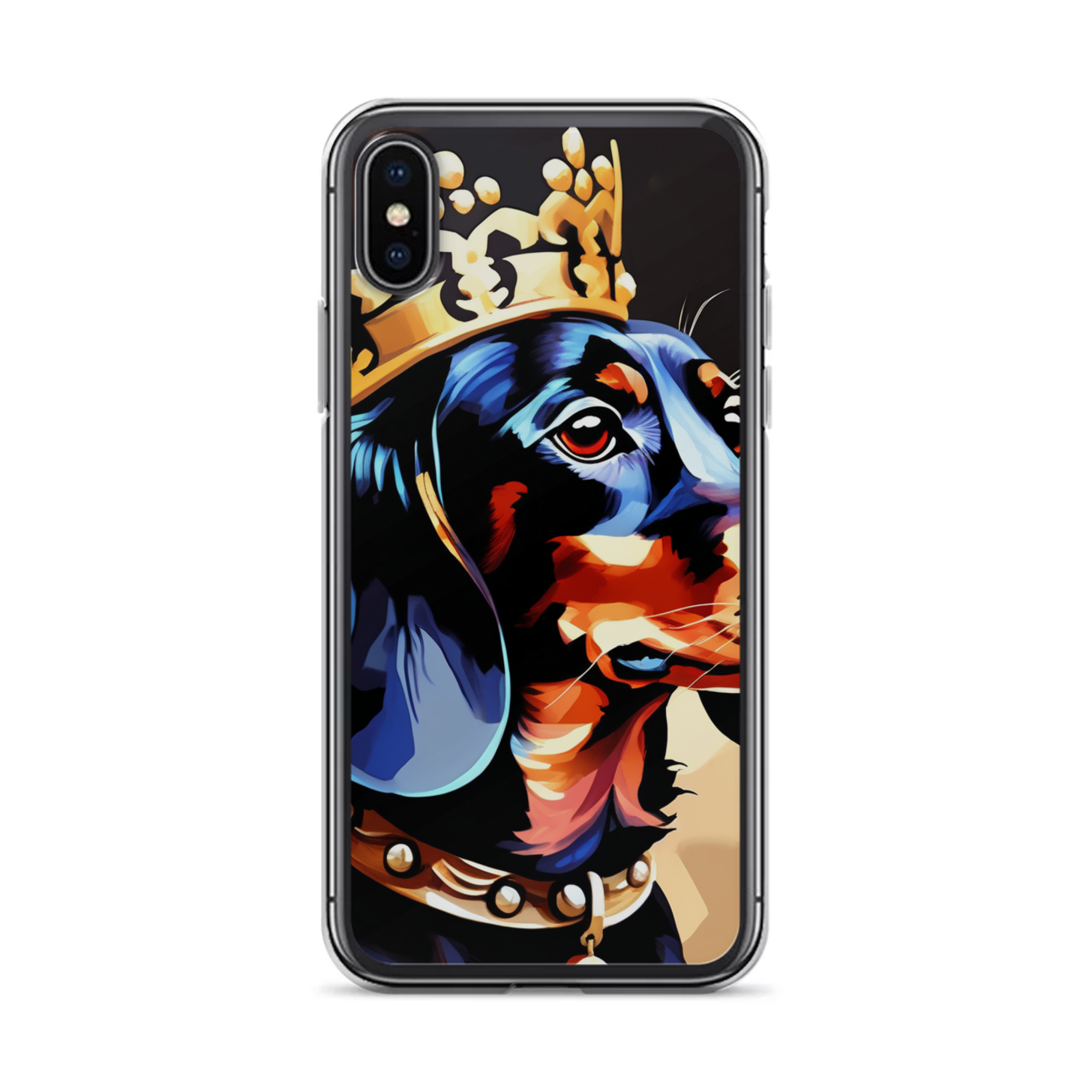 PugMug Custom Black Dachshund iPhone Case