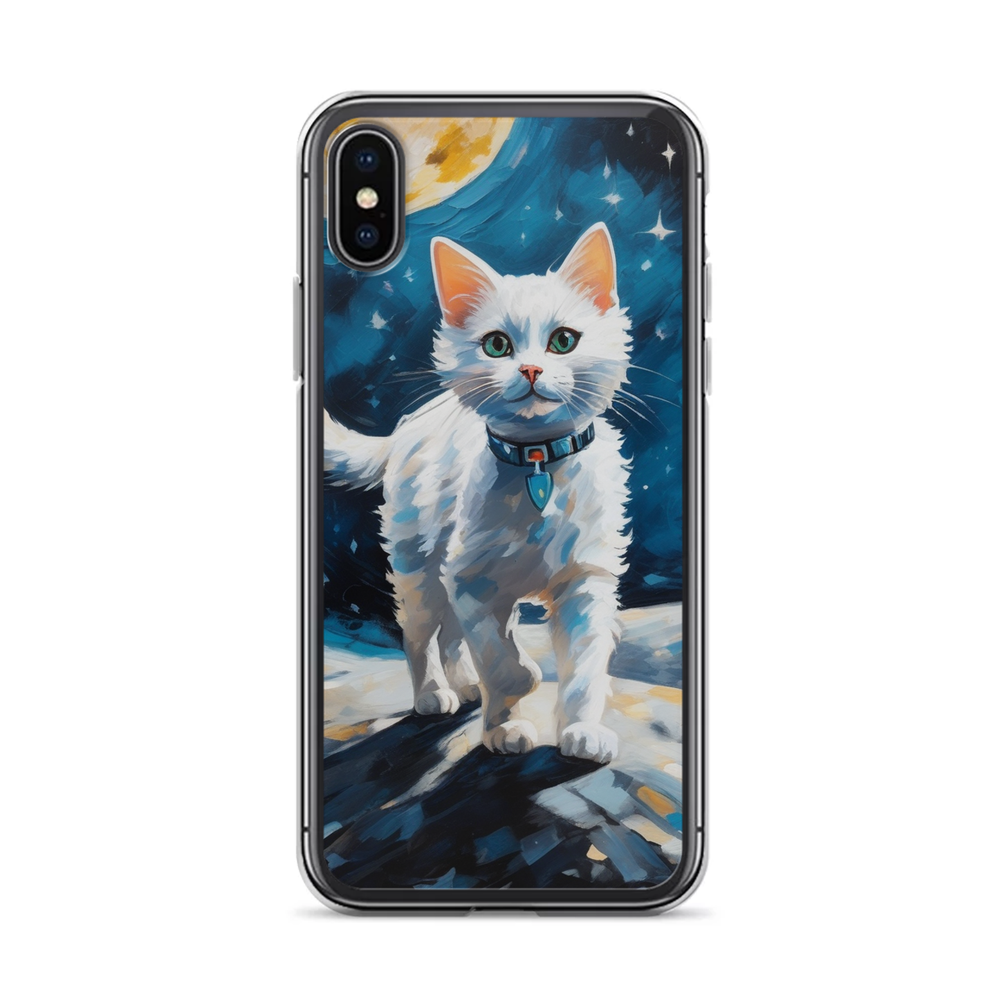 PugMug Custom White Companion Cat iPhone Case