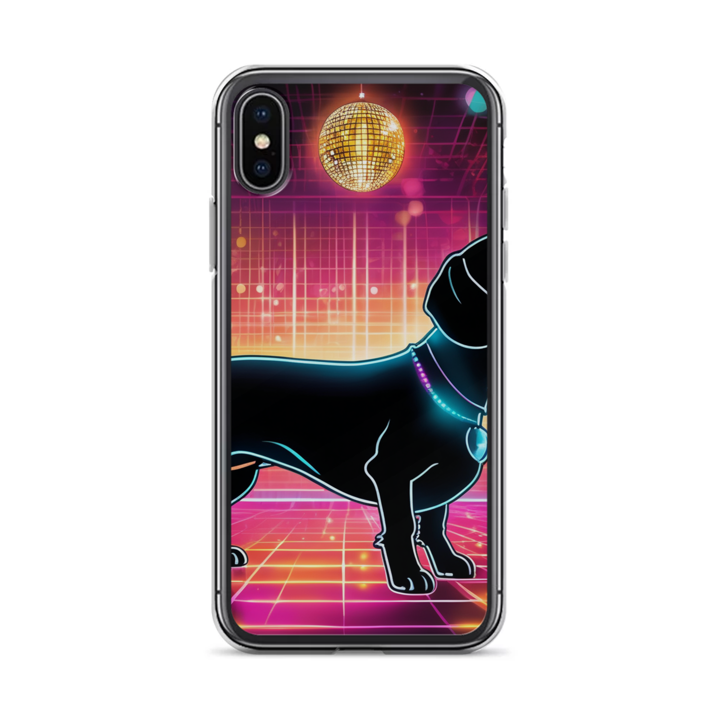 PugMug Custom Black Dachshund iPhone Case