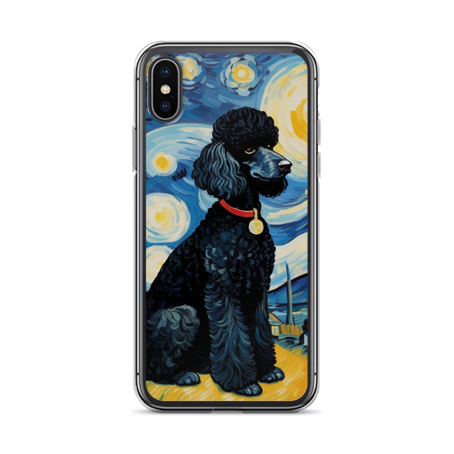 PugMug Custom Black Poodle iPhone Case