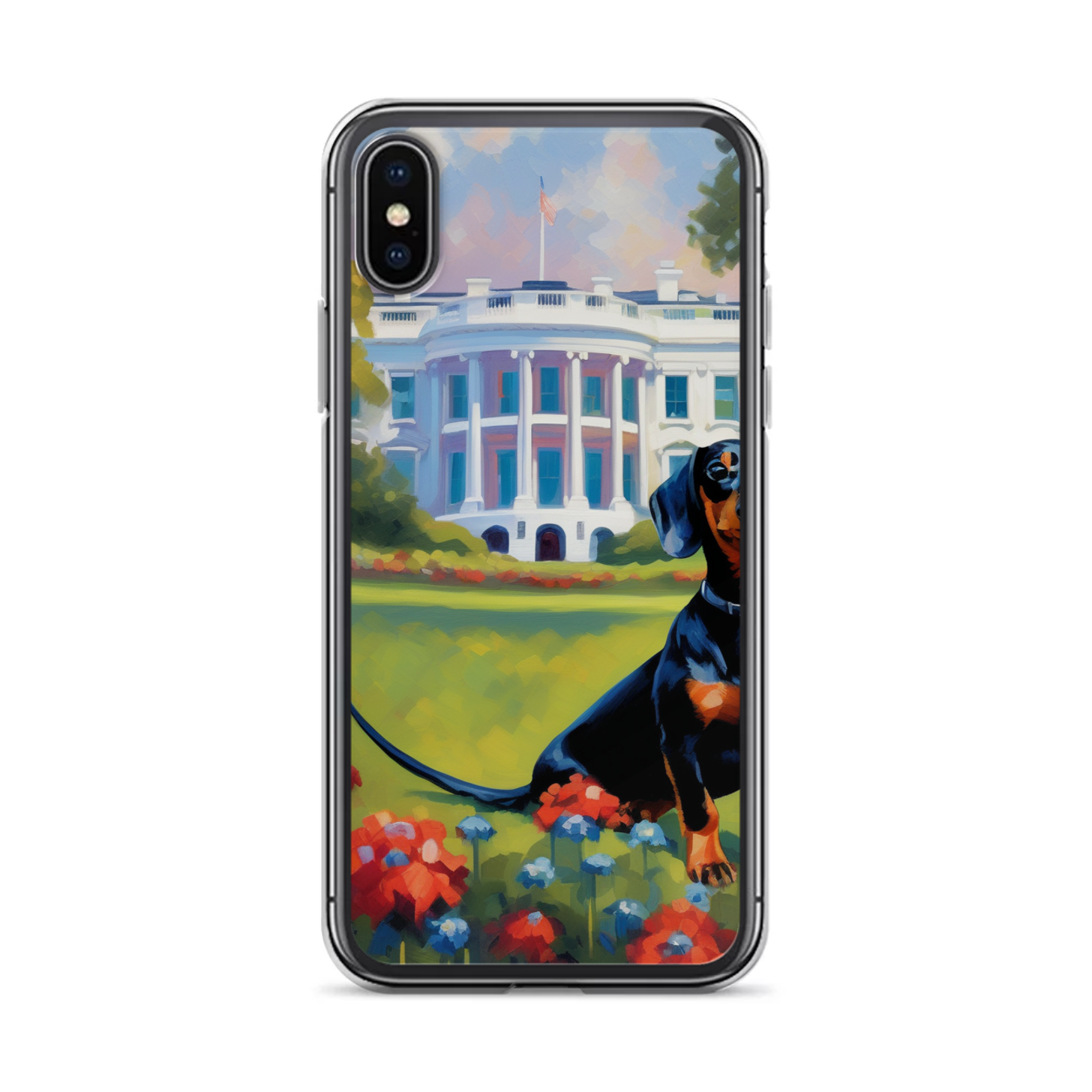 PugMug Custom Black Dachshund iPhone Case