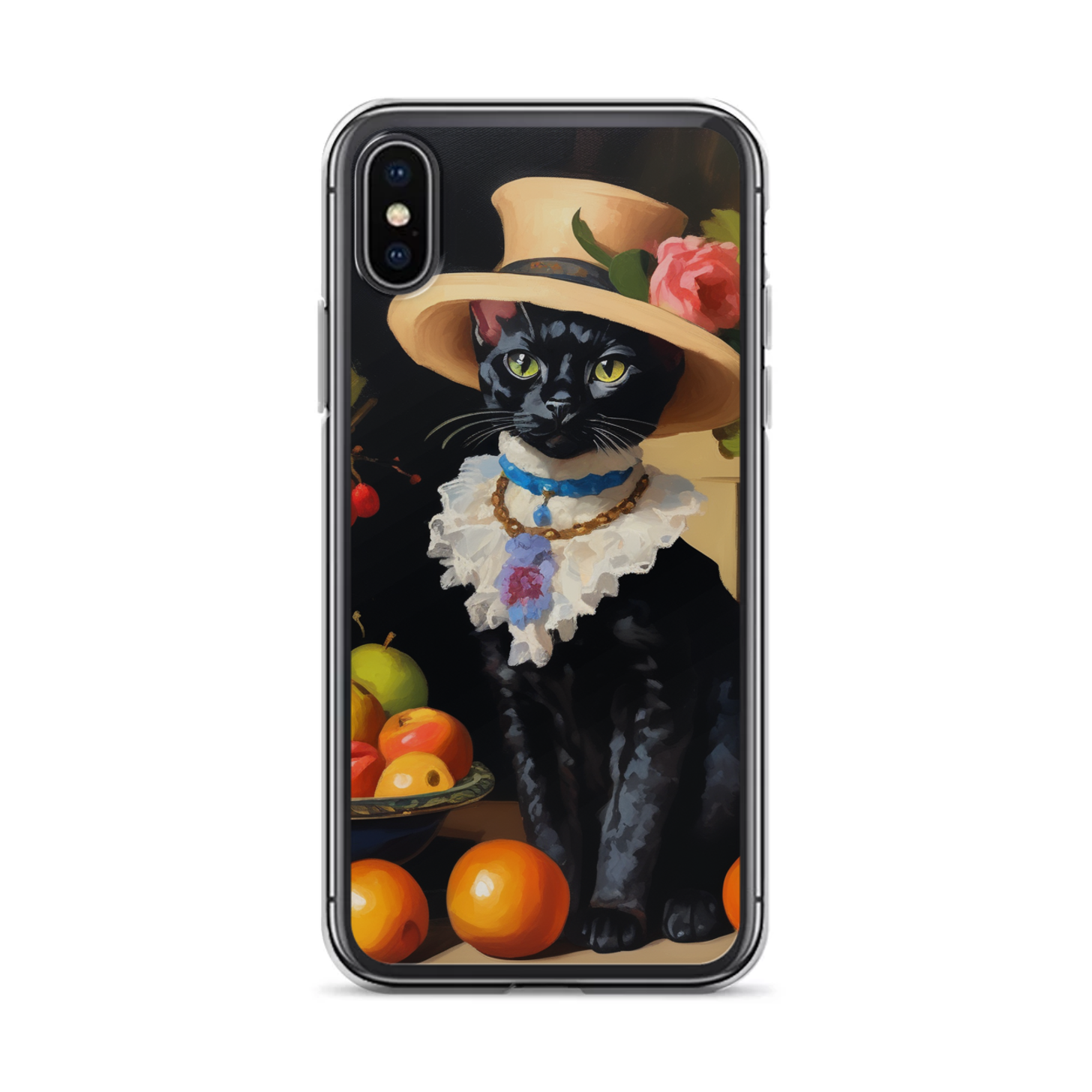 PugMug Custom Black Devon Rex Cat iPhone Case