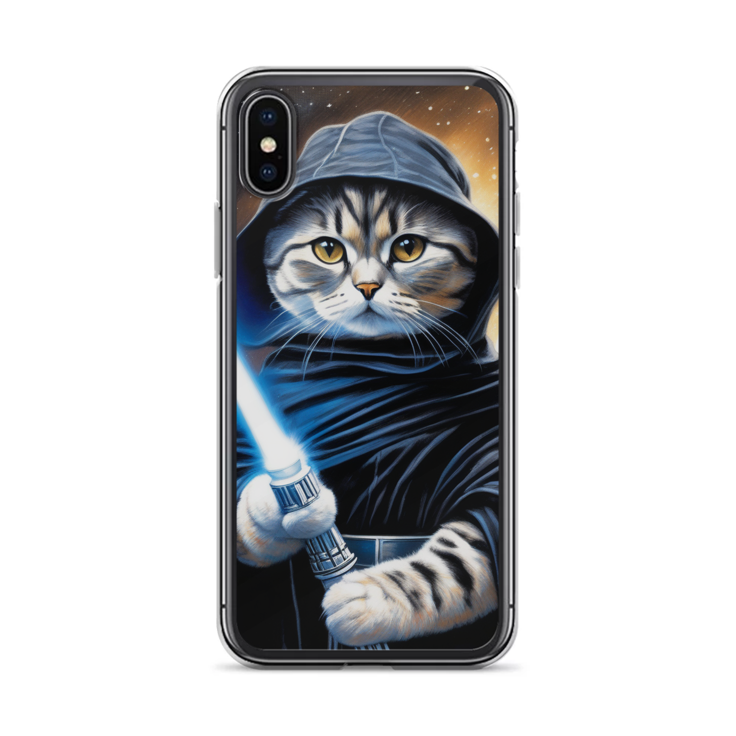 PugMug Custom Black Scottish Fold Cat iPhone Case