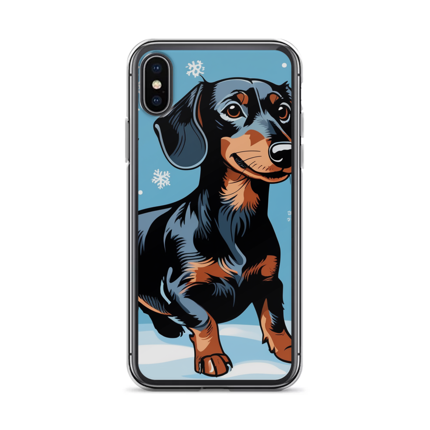 PugMug Custom Black Dachshund iPhone Case