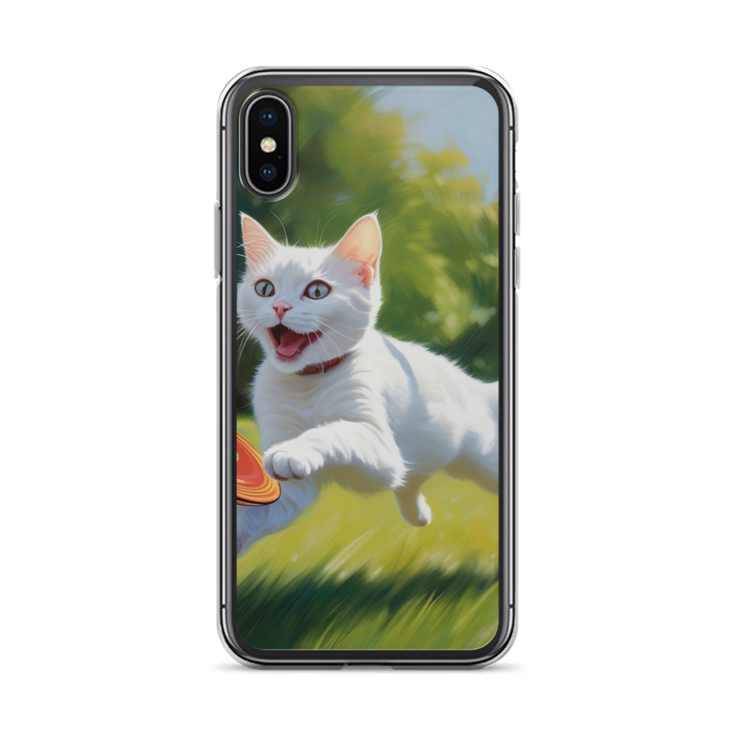 PugMug Custom White Companion Cat iPhone Case