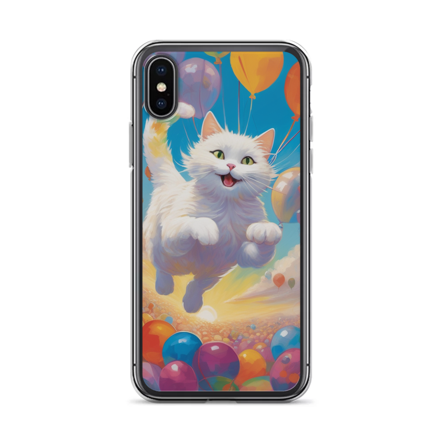 PugMug Custom White Companion Cat iPhone Case