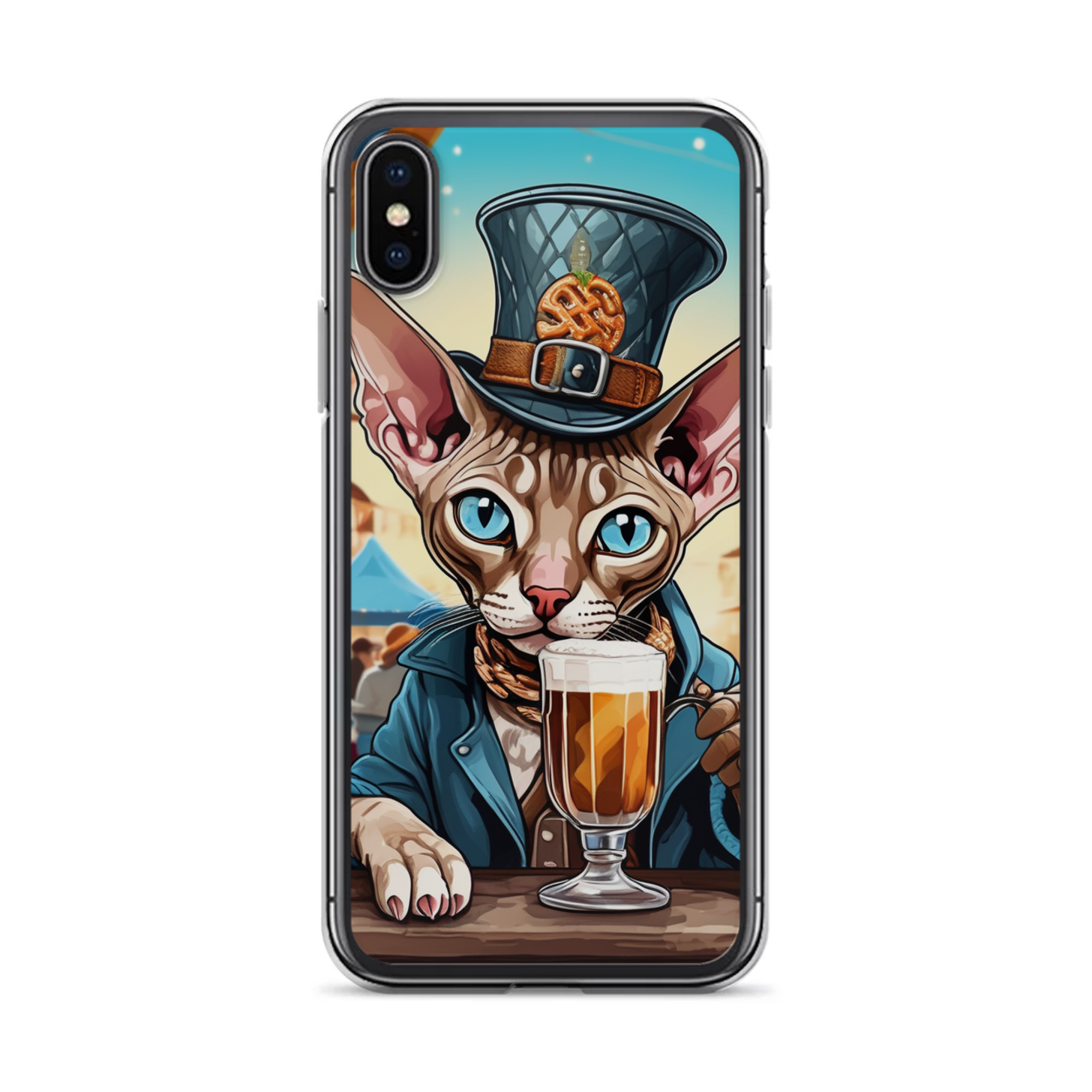 PugMug Custom Tabby Sphynx Cat iPhone Case