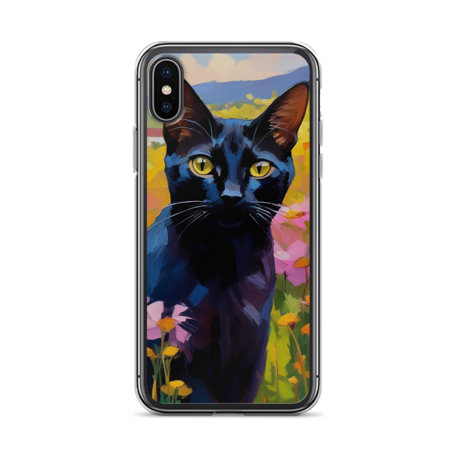 PugMug Custom Black Abyssinian Cat iPhone Case