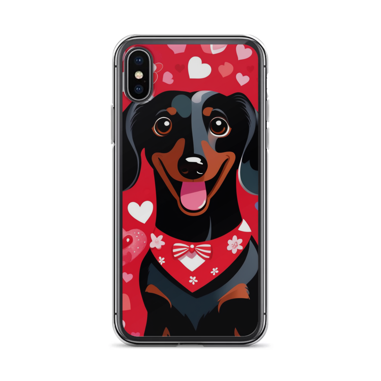 PugMug Custom Black Dachshund iPhone Case