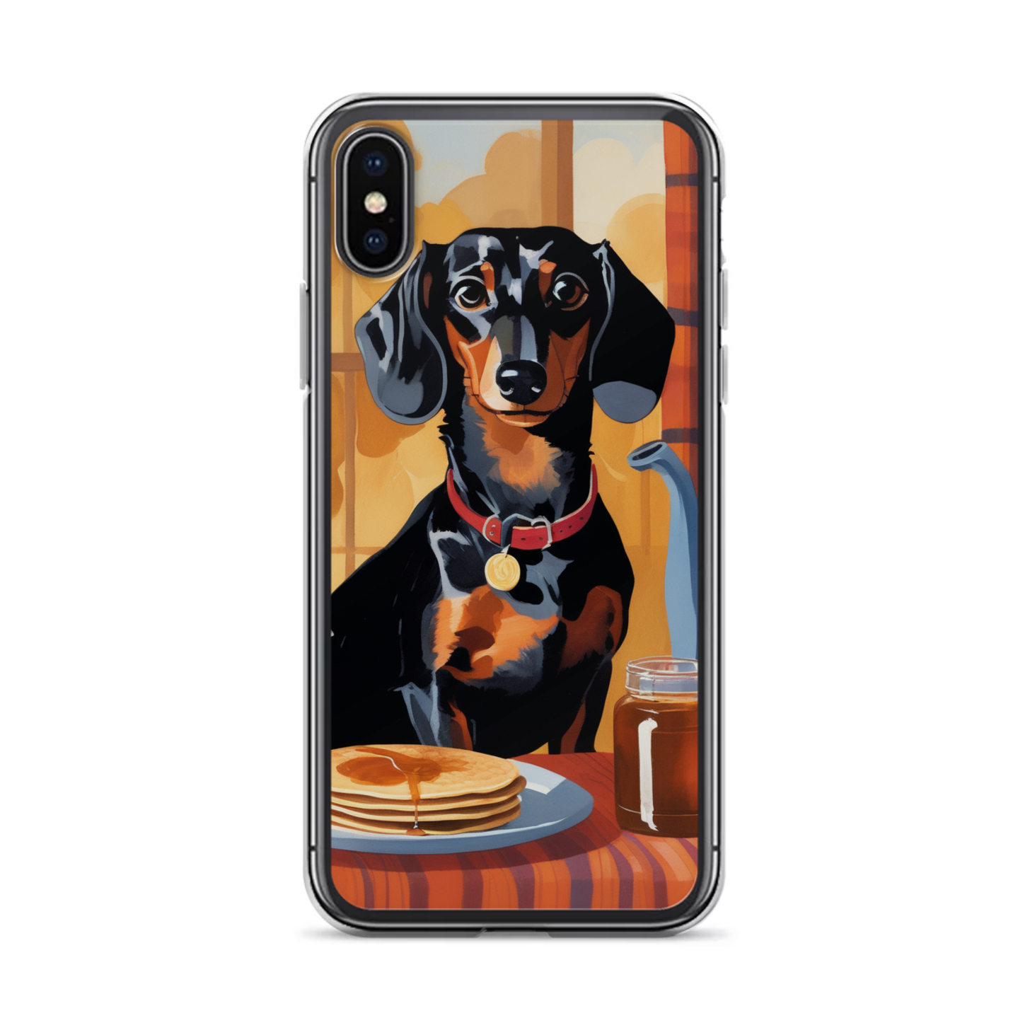 PugMug Custom Black Dachshund iPhone Case