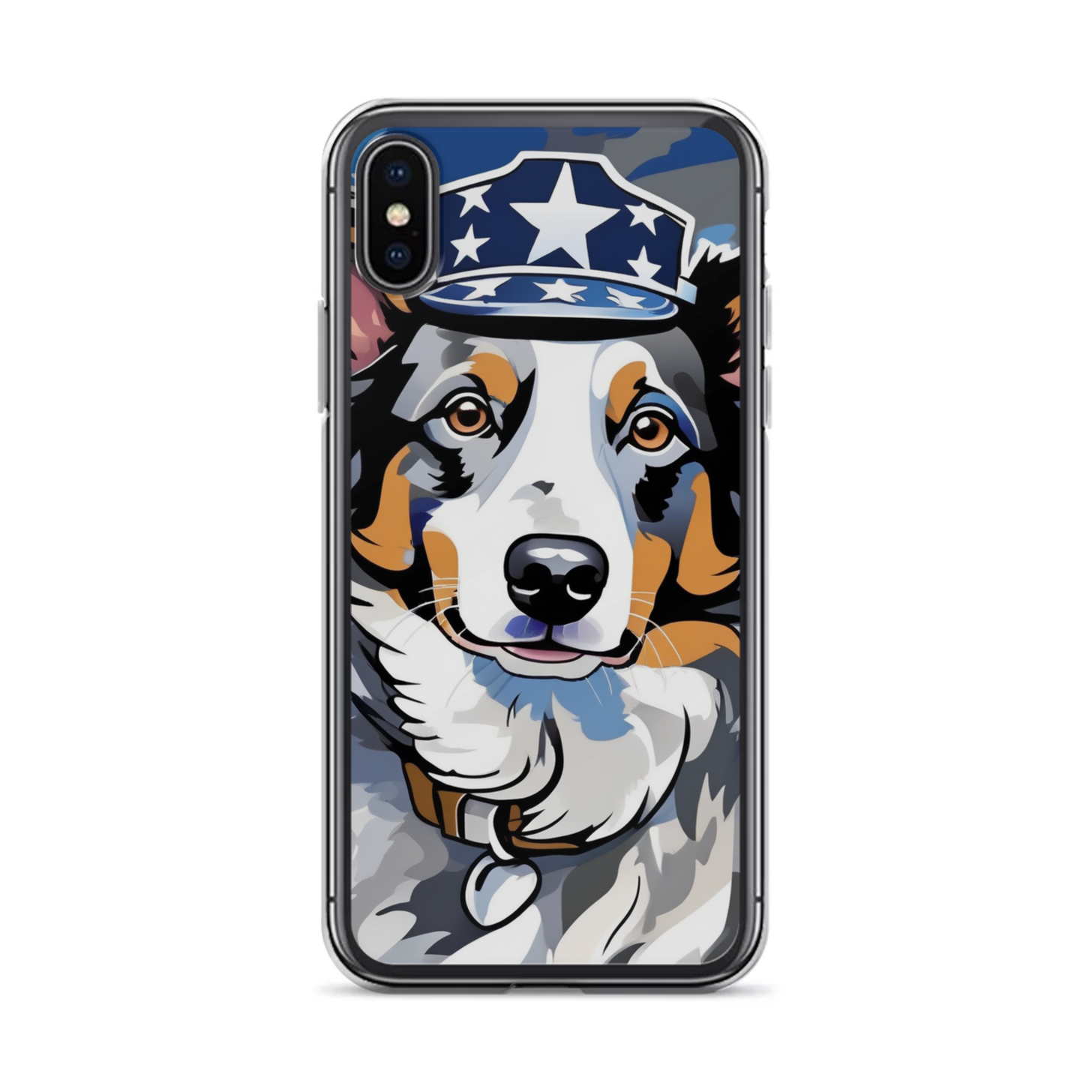 PugMug Custom Blue Merle Border Collie iPhone Case