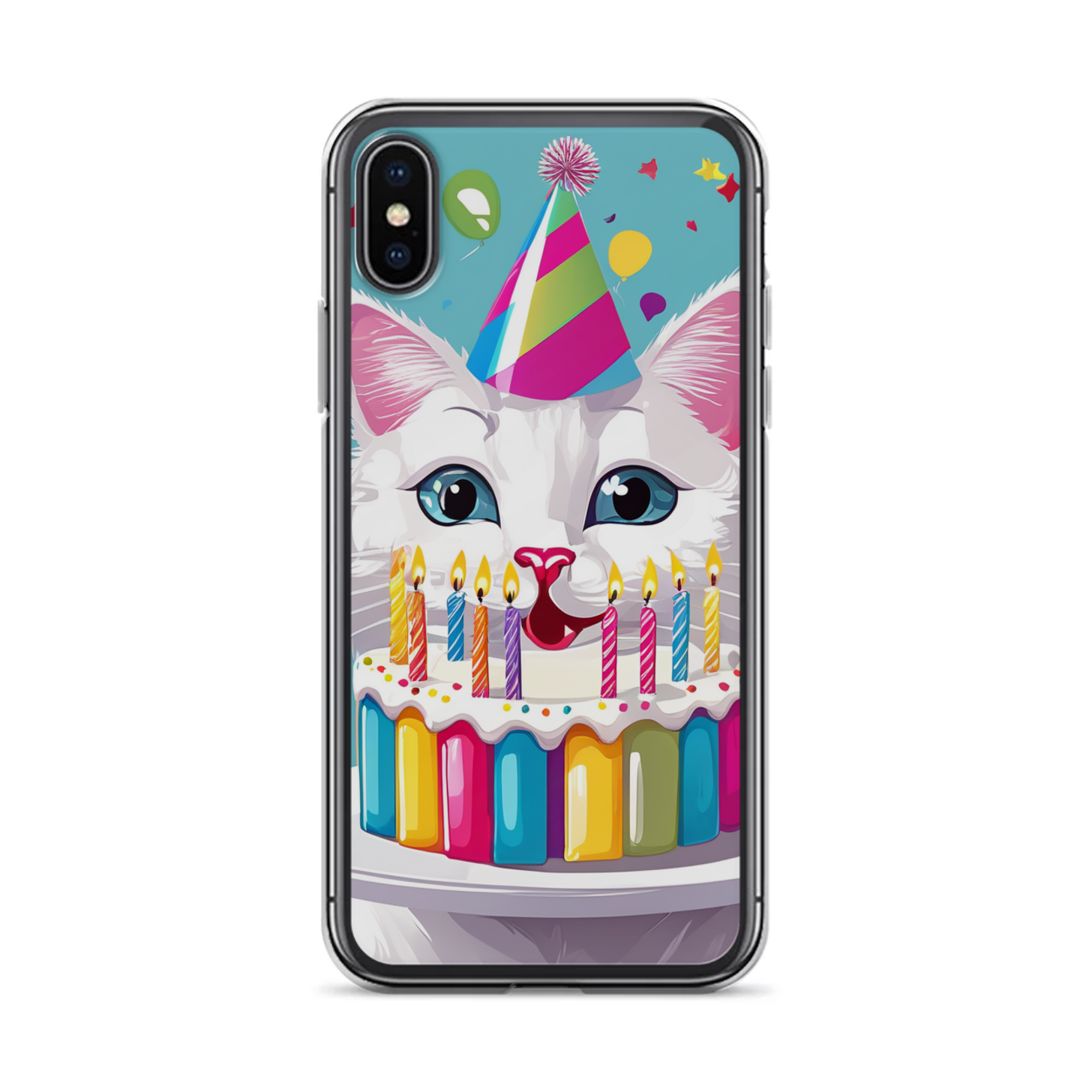 PugMug Custom White Companion Cat iPhone Case