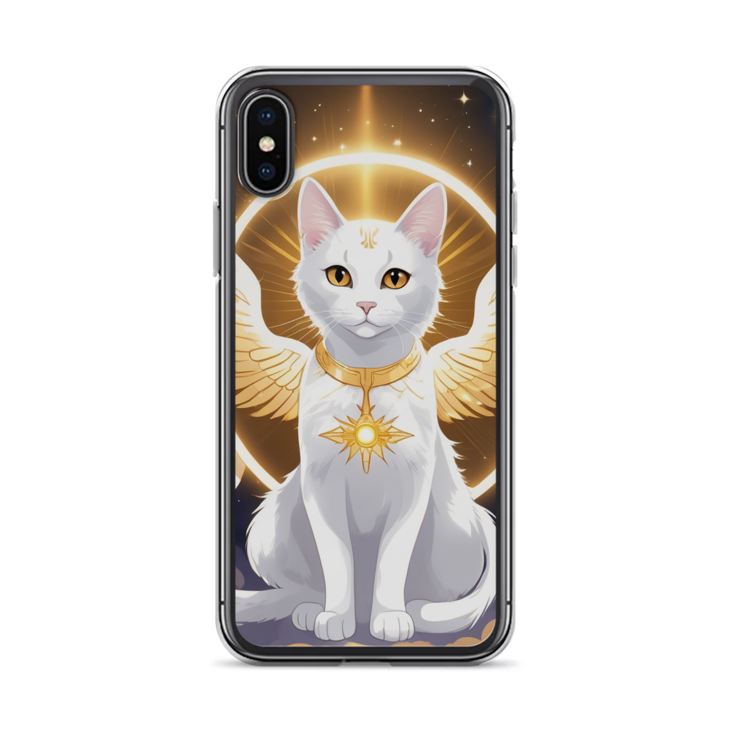 PugMug Custom White Companion Cat iPhone Case