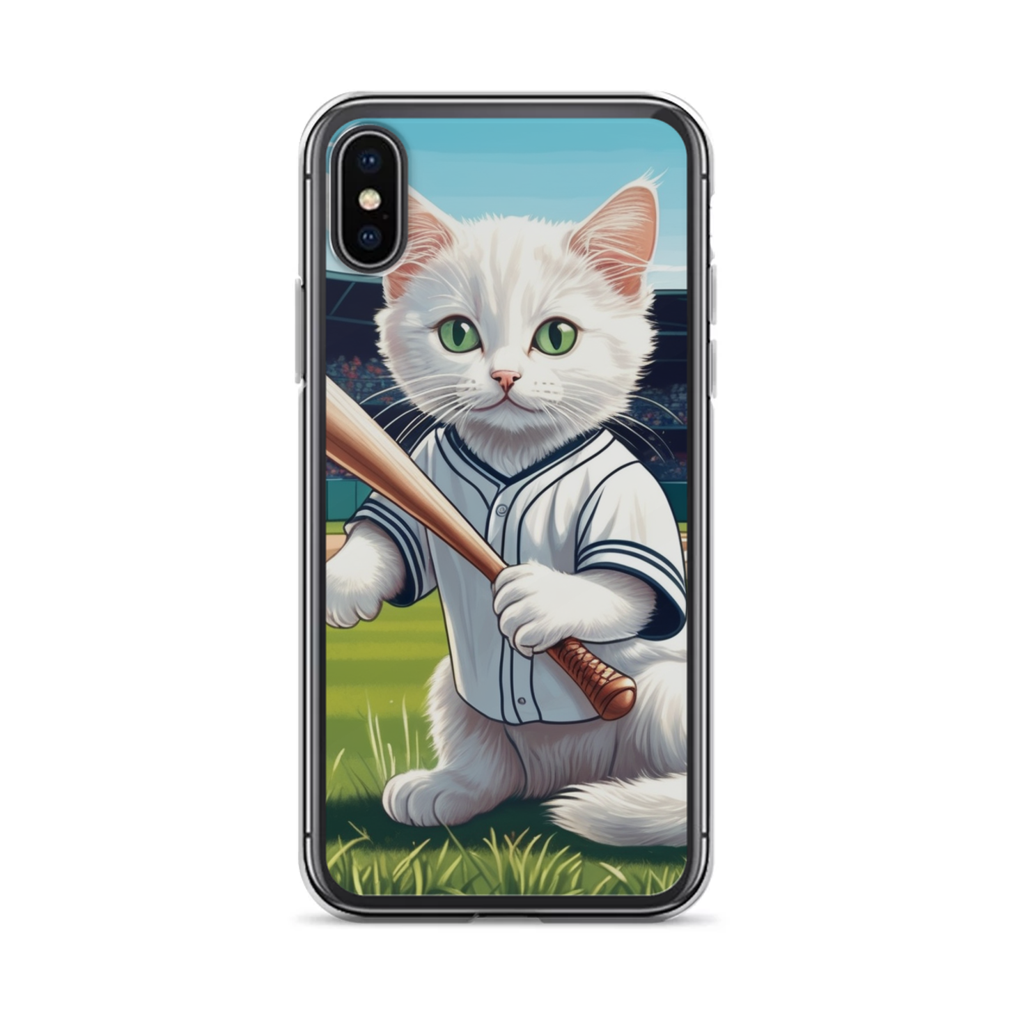 PugMug Custom White Companion Cat iPhone Case