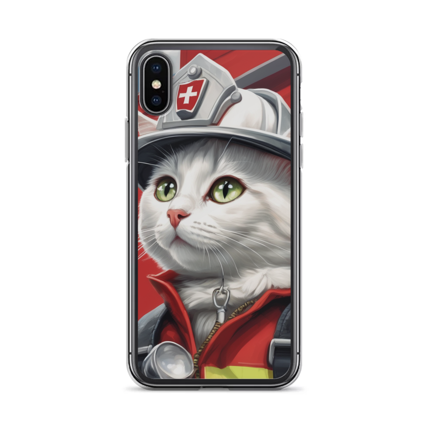 PugMug Custom White Companion Cat iPhone Case