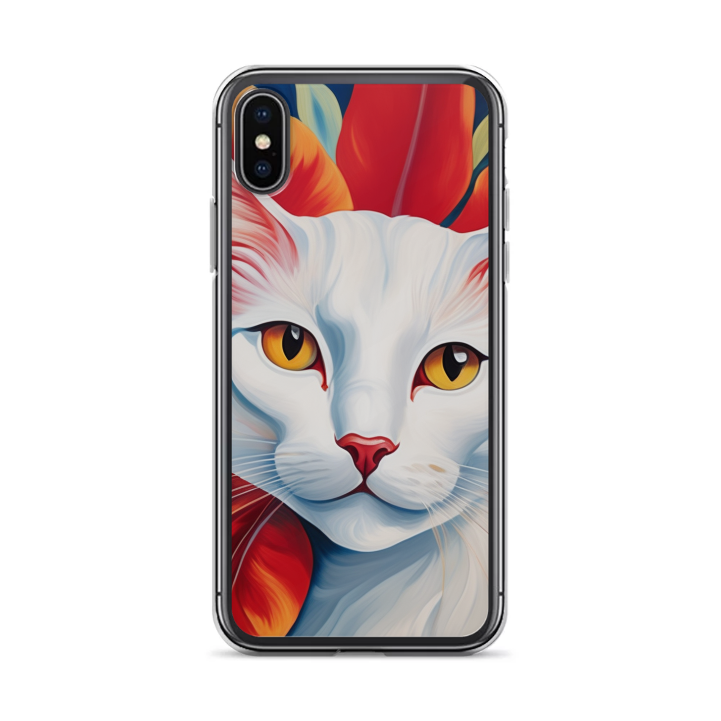 PugMug Custom White Companion Cat iPhone Case