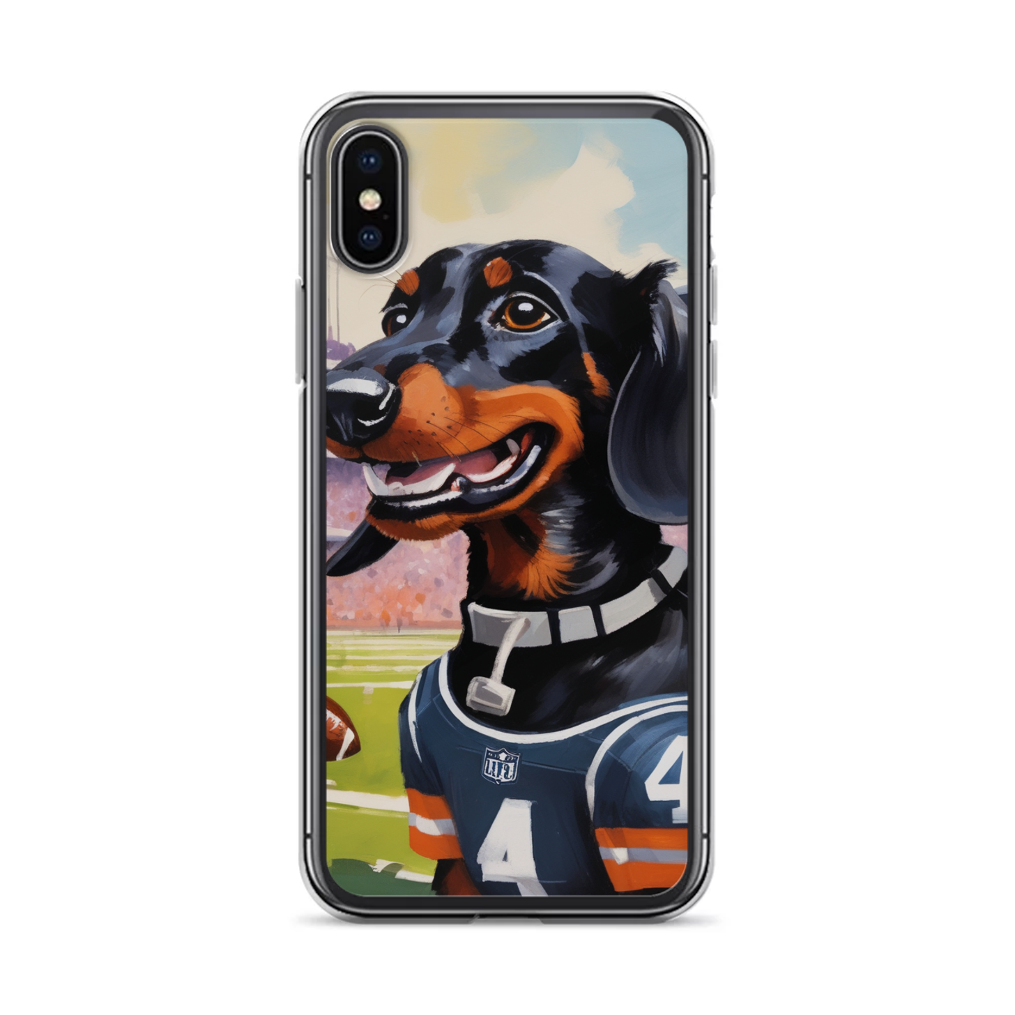 PugMug Custom Black Dachshund iPhone Case